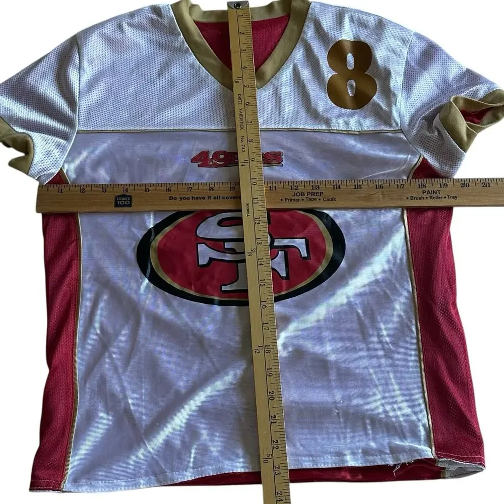 Kids NFL Jersey Bundle 4 Reversible Shirts Ravens 49ers Titans Chargers Football